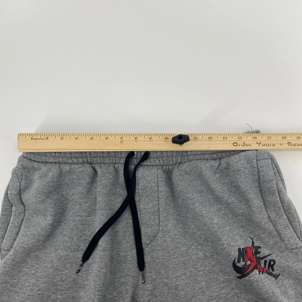 Jordan Sweatpants Mens XL Gray Nike Air Jumpman Fleece Joggers Athletic Pants